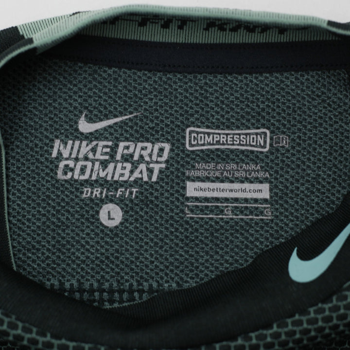 Mens Nike Pro Combat Hyperwarm Dri-FIT Knit Compression Mock Neck T-Shirt Size L