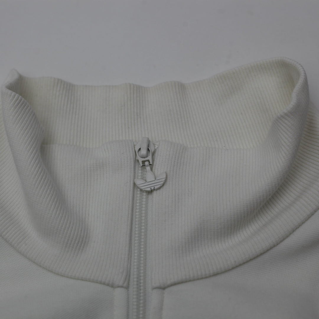 Mens Adidas St. Tropez Track Jacket White Full Zip Retro