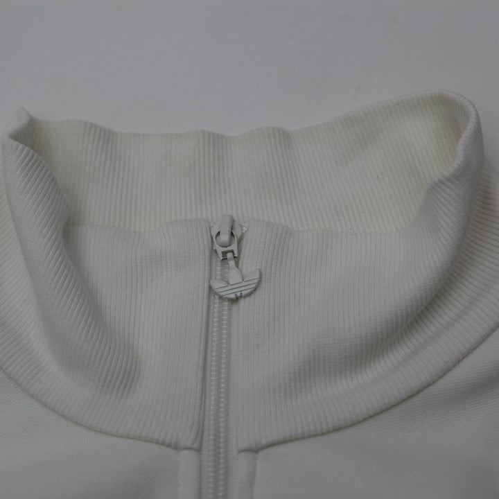 Mens Adidas St. Tropez Track Jacket White Full Zip Retro