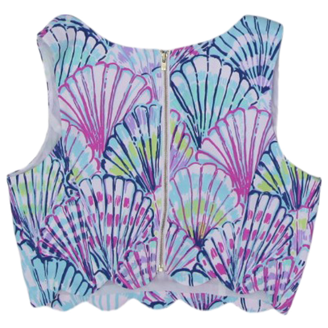 Ladies Lilly Pulitzer Sleeveless Multicolor Crop Top