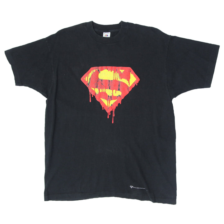 1992 Vintage DC Comics Death Of Superman Logo T-Shirt S.Stitch Made In USA XL