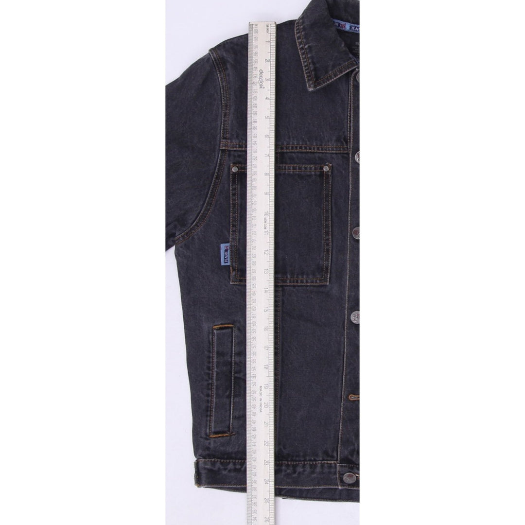 Mens Embroidered Kani 89 Trucker Denim Jacket