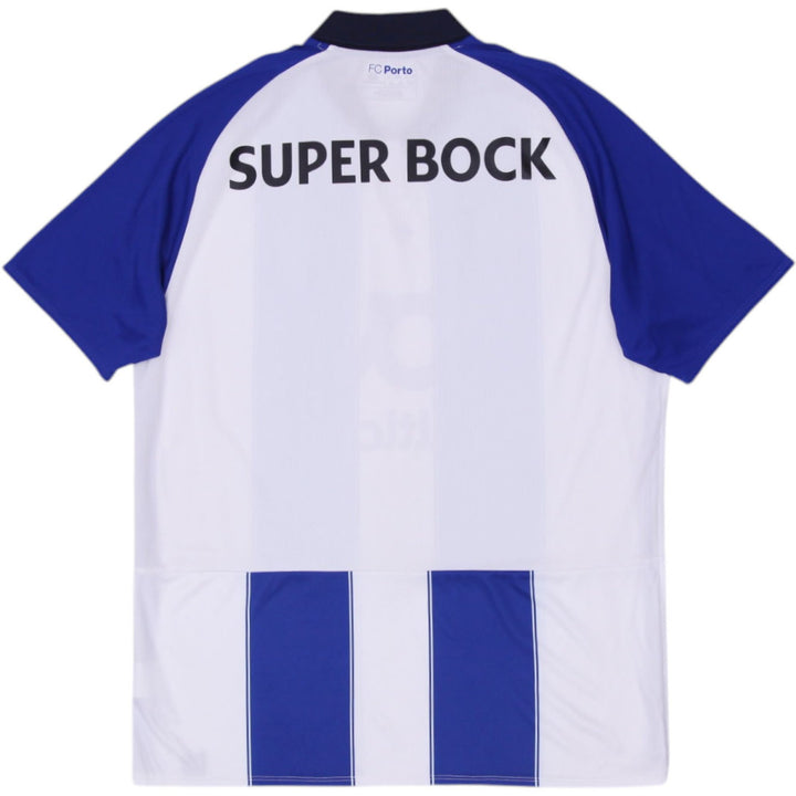 Mens New Balance 2018-19 FC Porto White Striped Soccer Jersey | Migration_Jerseys - Side View | Fashion Rerun