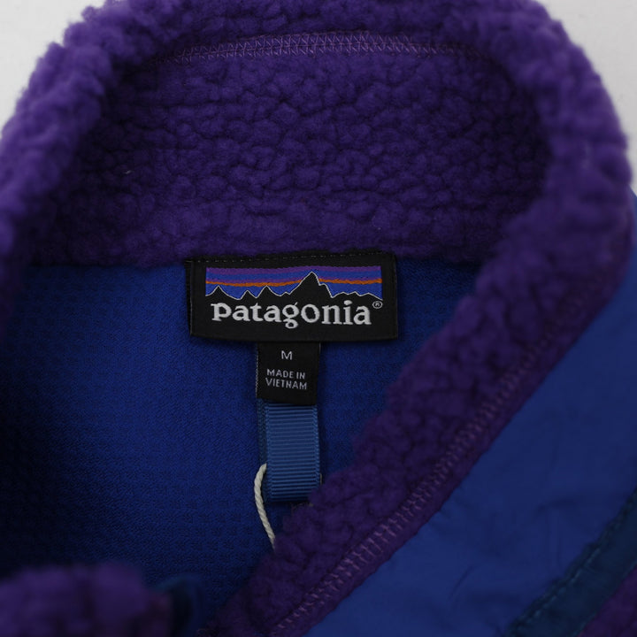 Mens Patagonia Fleece Vest Purple Full Zip Outdoor Warm Medium | Migration_Vests - Back View | Fashion Rerun