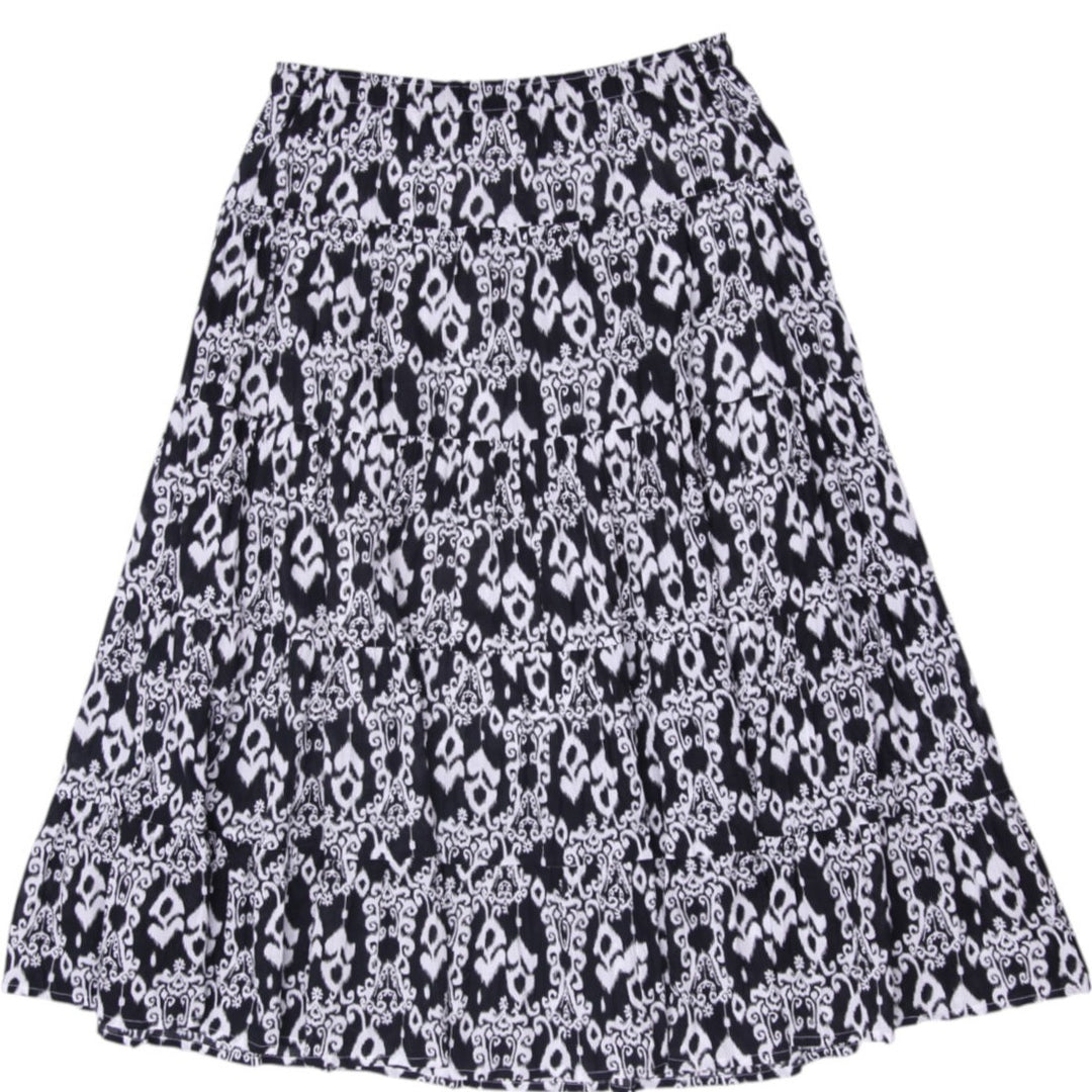 Y2K Ladies Christopher & Banks Boho Tiered Maxi Skirt Size S