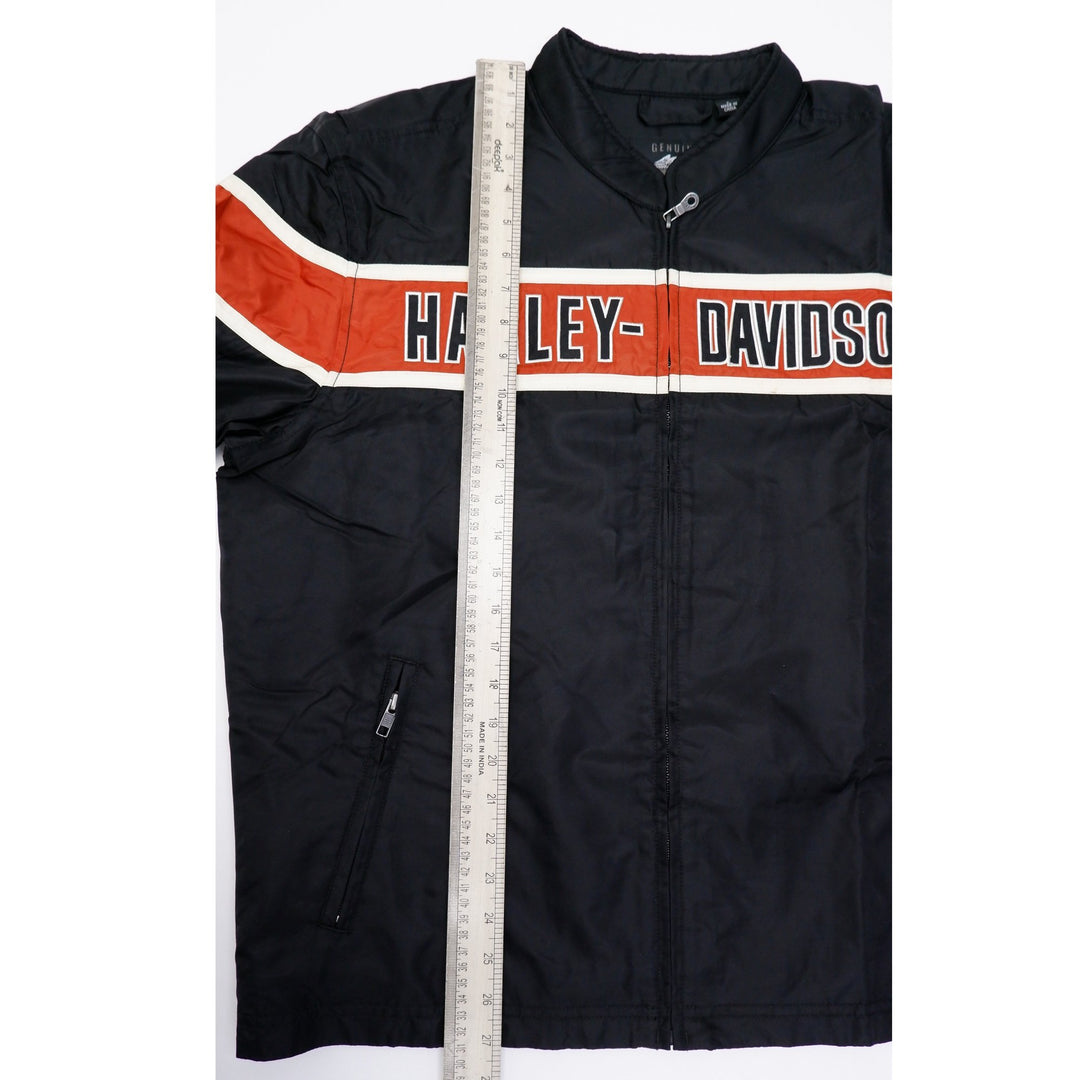 Mens Harley Davidson Motorcycle Zip Up Jacket