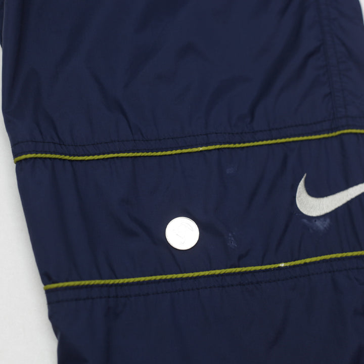 Vintage 90's Nike Swoosh Embroidered Nylon Track Pants Navy Size S - Fashion Rerun Vintage Migration_Pants