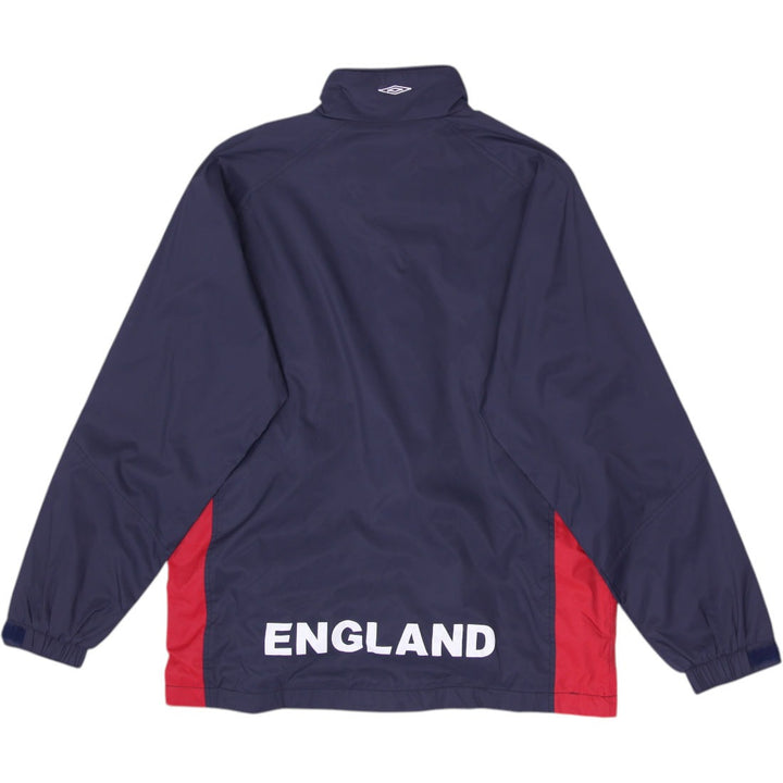 2007-2009 Umbro England Soccer Team Sportswear Windbreaker Jacket Size M | Migration_Jackets - Side View | Fashion Rerun
