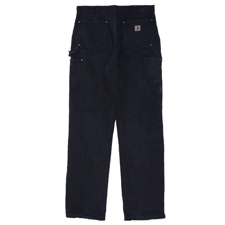 Mens Dungaree Fit B01 BLK Double Knee Carhartt Pants