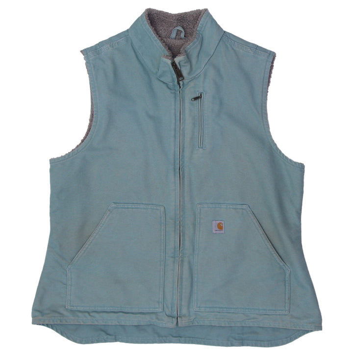 Ladies Carhartt WV001 454 Baby Blue Sherpa Vest