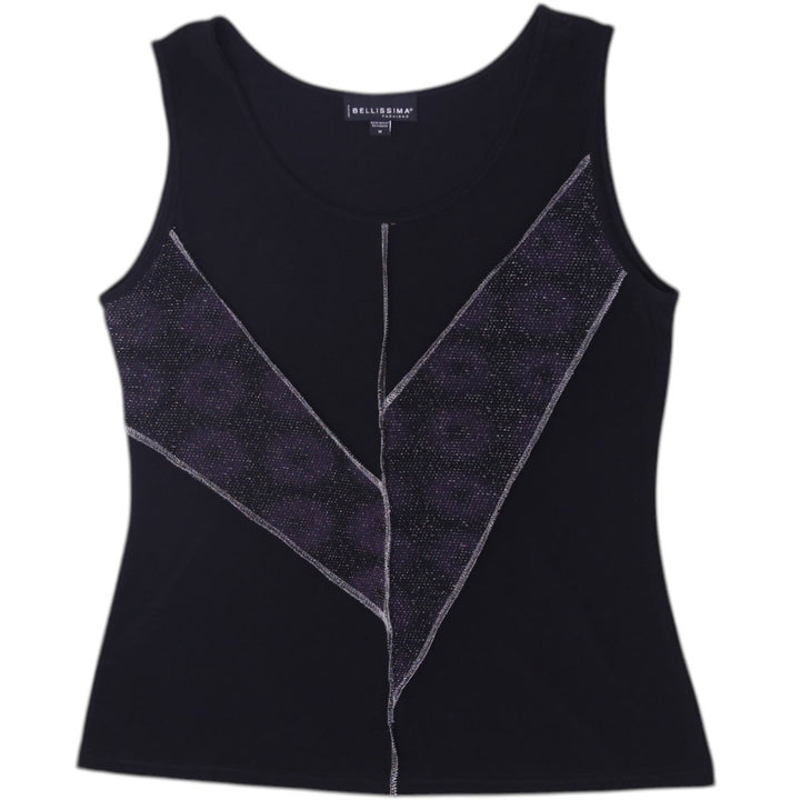 Y2K Ladies Bellissima Geometric Pattern Sleeveless Tank Top | Migration_Y2K Tops | Fashion Rerun