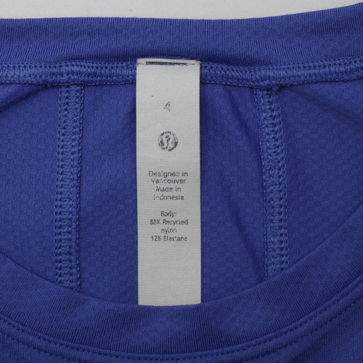 Ladies Lululemon Cropped Oversized Long Sleeve Workout Pullover T-Shirt Size 4