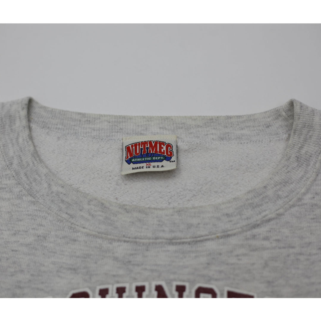 Vintage Nutmeg 90s Washington State Sweatshirt Gray Logo Size XL