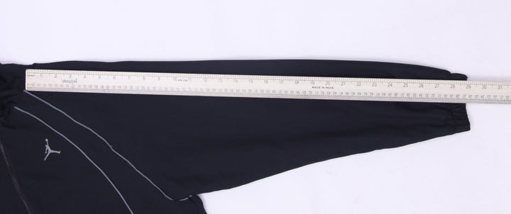 Ladies Jordan Windbreaker Black Hooded Full Zip Lightweight Sportswear S