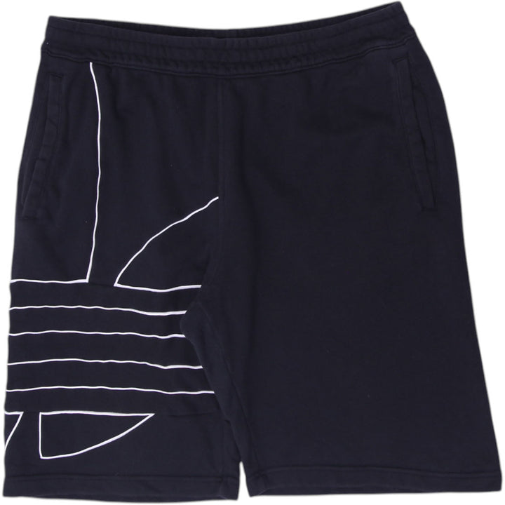 Mens Adidas Originals Big Trefoil Outline Sweat Shorts Black GE0821 Size L
