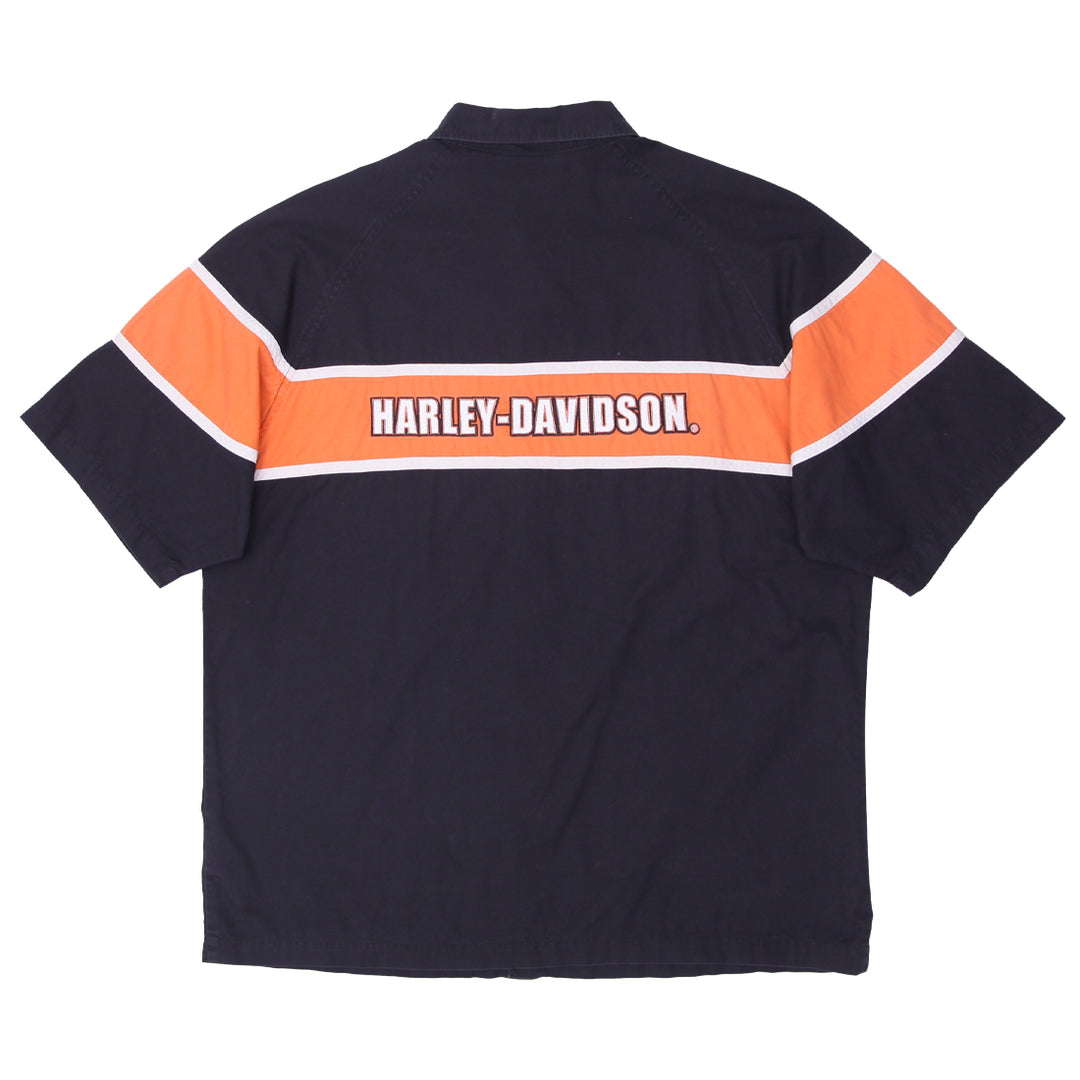 Mens Harley Davidson Racing Mechanic Shirt - Fashion Rerun Vintage Migration_Shirt