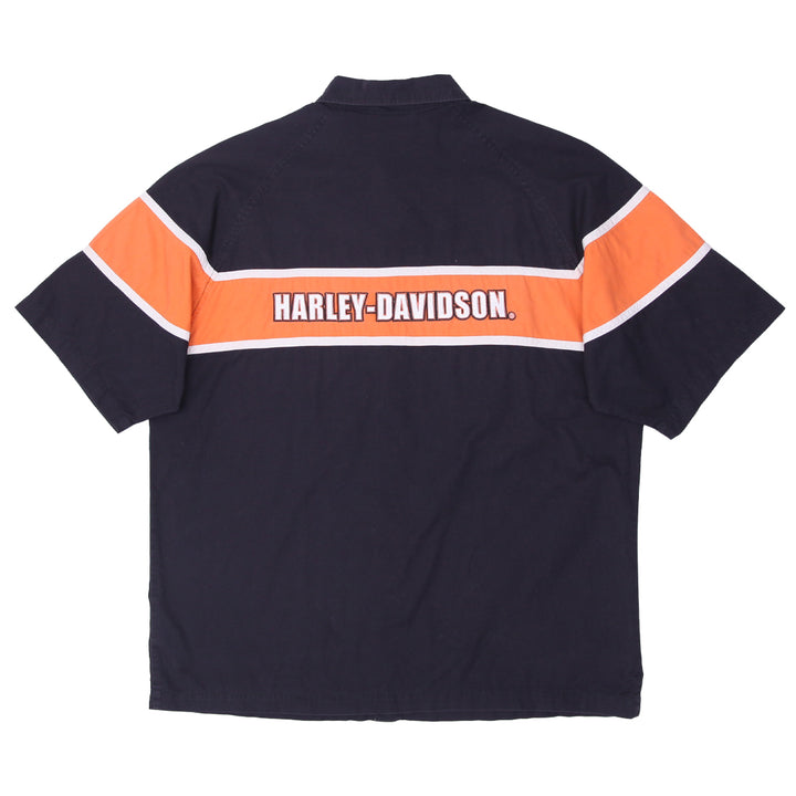 Mens Harley Davidson Racing Mechanic Shirt - Fashion Rerun Vintage Migration_Shirt