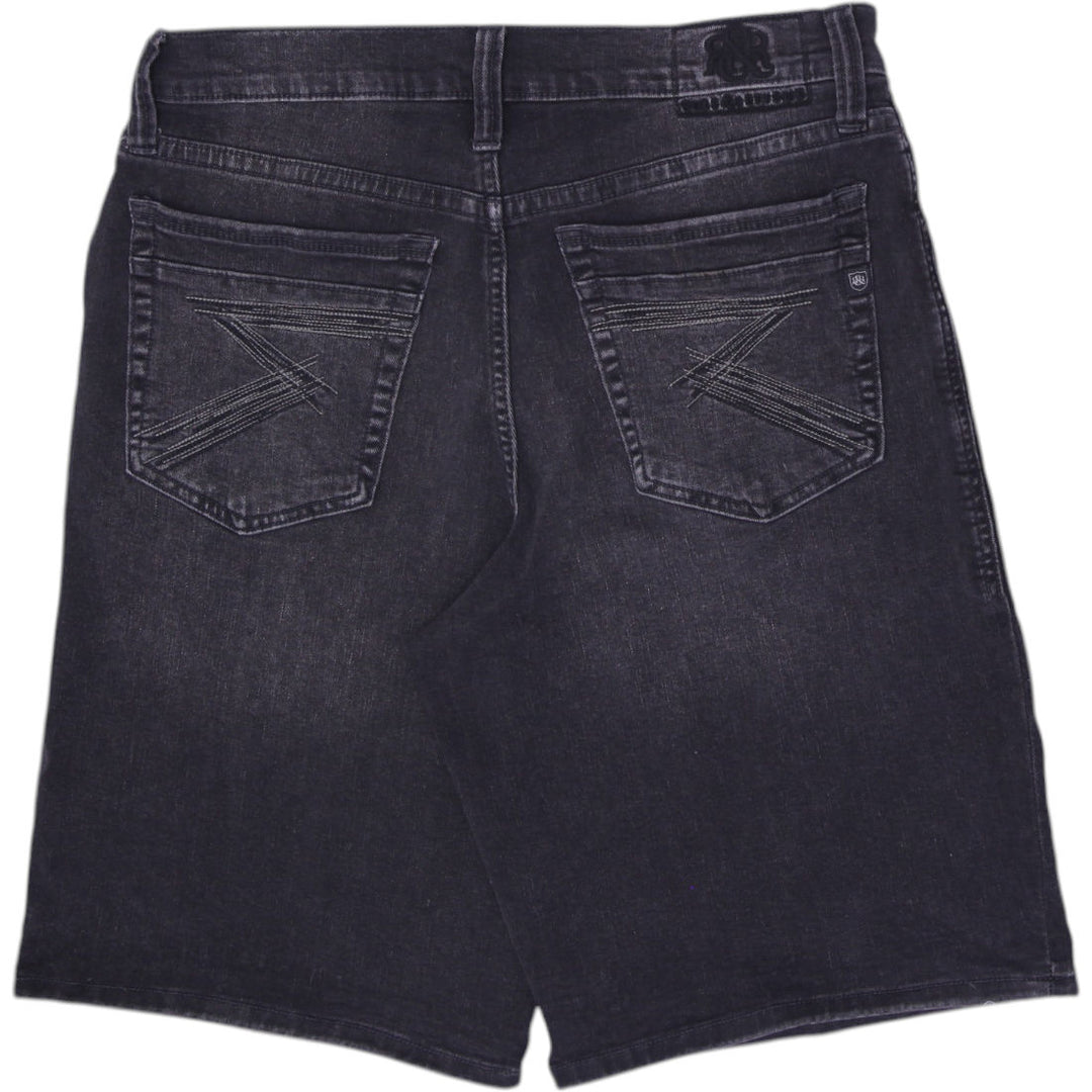 Mens Rock & Republic Asher Black Denim Stretch Jean Jorts Men’s Size 34
