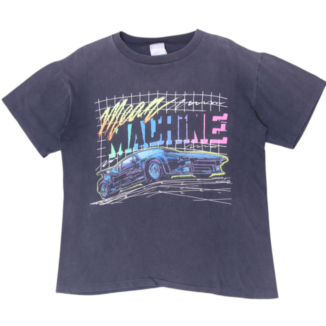 Vintage 1989 Girardin Mean Machine Synthwave Car T-Shirt Size L