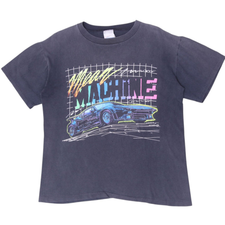 Vintage 1989 Girardin Mean Machine Synthwave Car T-Shirt Size L