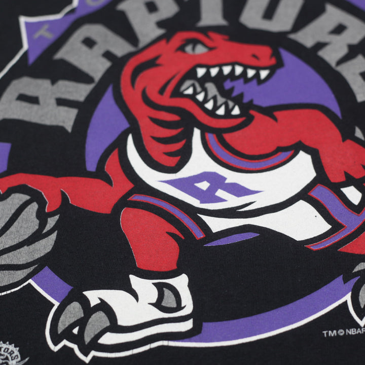 Vintage Starter NBA Toronto Raptors T-Shirt Single Stitch, Black - Fashion Rerun Vintage Migration_T-Shirt