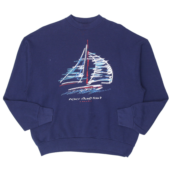 Vintage Fruit of the Loom Sweatshirt XL Prince Edward island Graphic Made In Canada - Fashion Rerun Vintage Migration_Sweaters