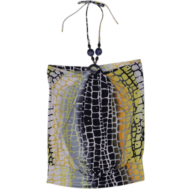 Y2K Abstract Halter Tank Top Size L | Migration_Y2K Tops | Fashion Rerun