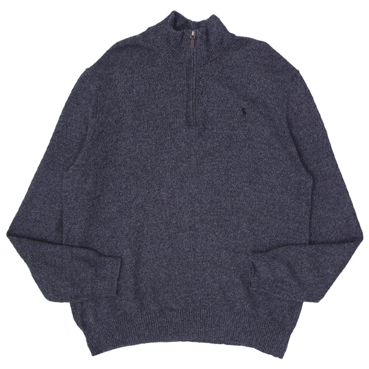 Mens Polo Ralph Lauren Quarter Zip Gray Sweater