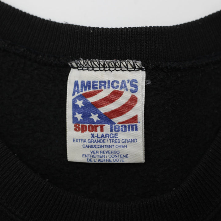 Vintage 90s Hank Williams Jr NFL Football Sweatshirts Made in USA Size XL | Migration_Sweatshirts - Back View | Fashion Rerun