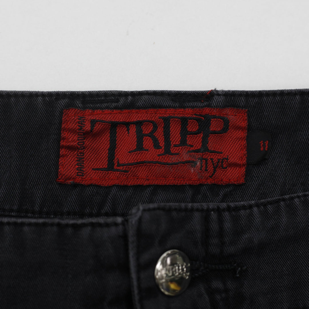 Y2K Mens Tripp NYC Grommet Flare Bondage Pants Size 11