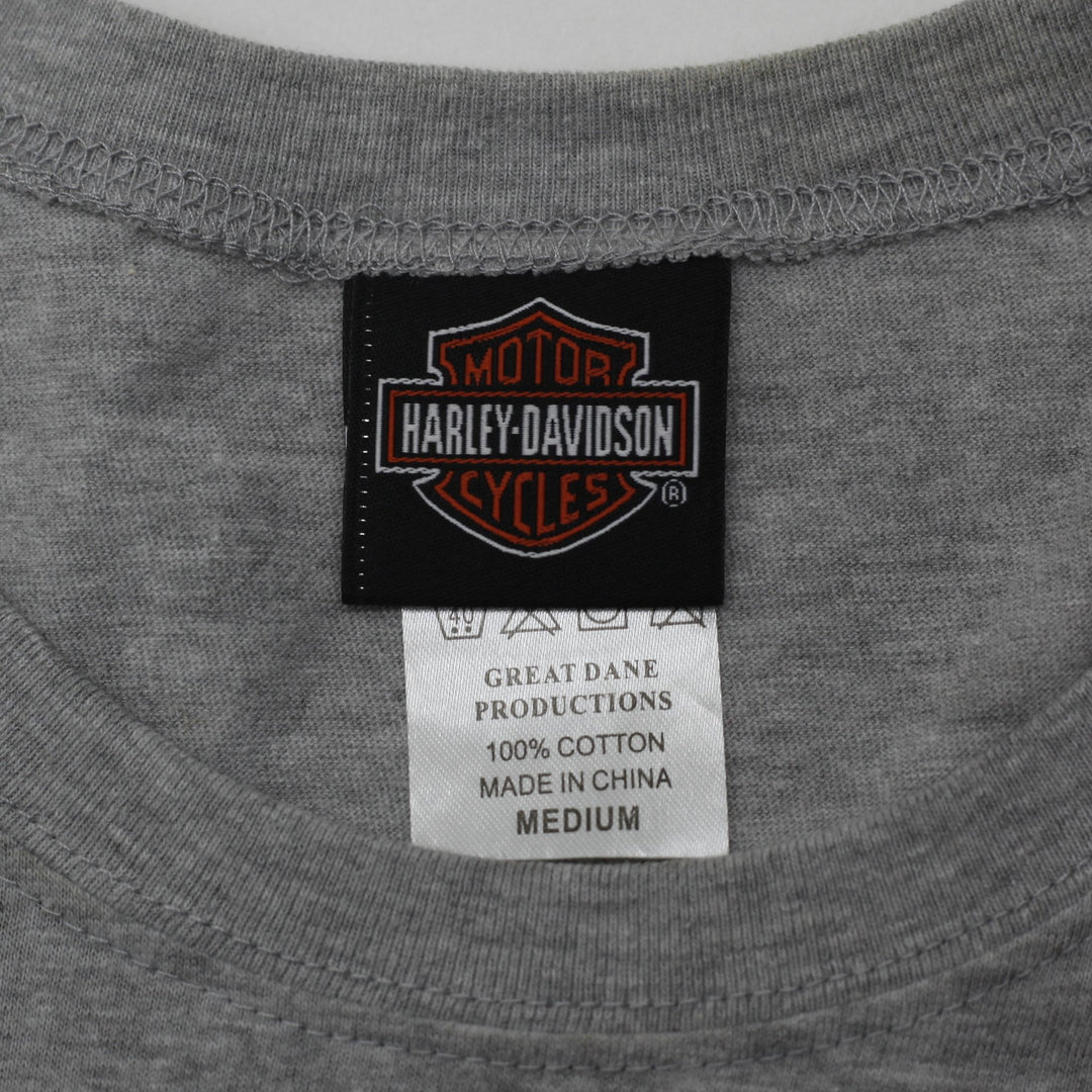 Y2K Ladies Harley Davidson Motorcycles Bahamas Graphic T-Shirt Size M