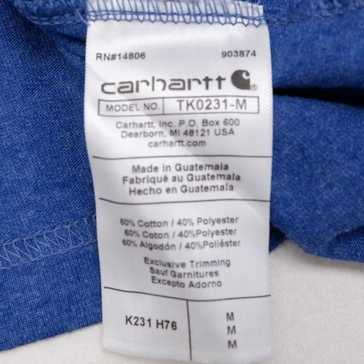 Mens Carhartt TK0231 Long Sleeve Shirt Blue Workwear