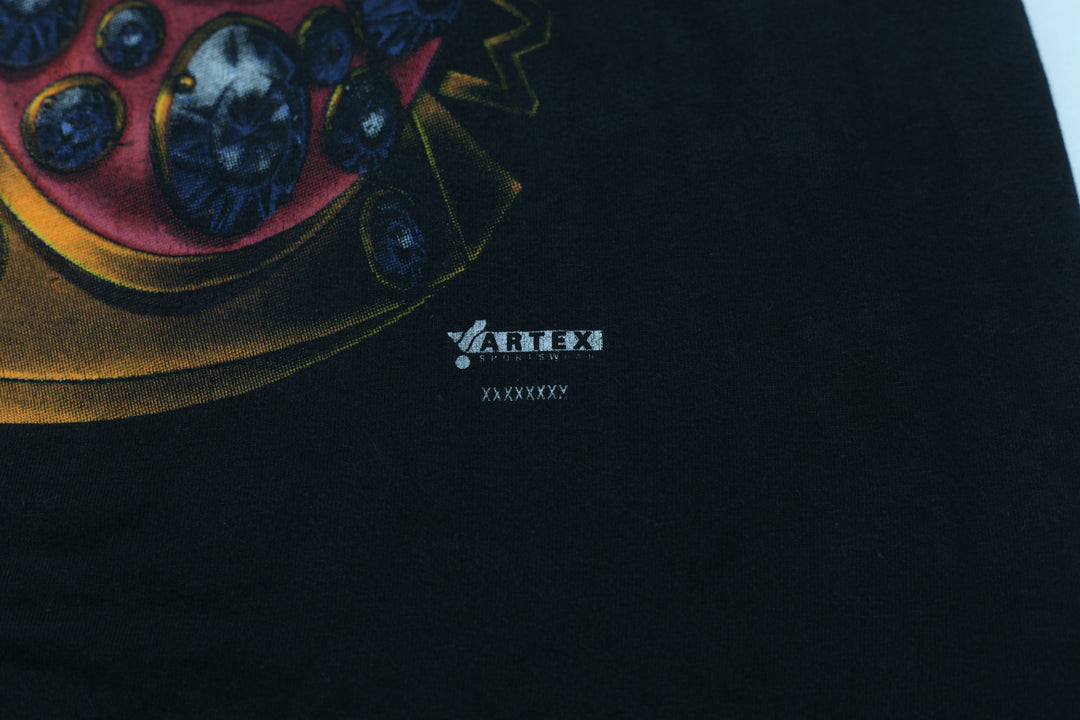 Vintage Chicago Bulls Back To Back To Back Champion T-Shirt S.Stitch Made in USA XL