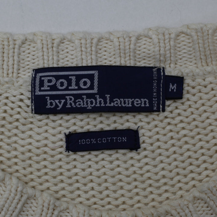 Vintage Polo By Ralph Lauren Iconic Flag Cotton Crewneck Sweater M