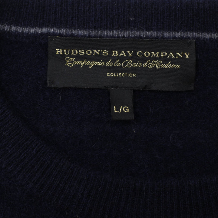 Vintage Hudson's Bay Company Navy 100% Cashmere Sweater