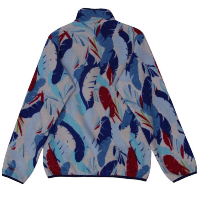 Ladies Patagonia Synchilla Snap Pullover Feather Dance Fleece Jacket Size S | Migration_Jackets - Side View | Fashion Rerun