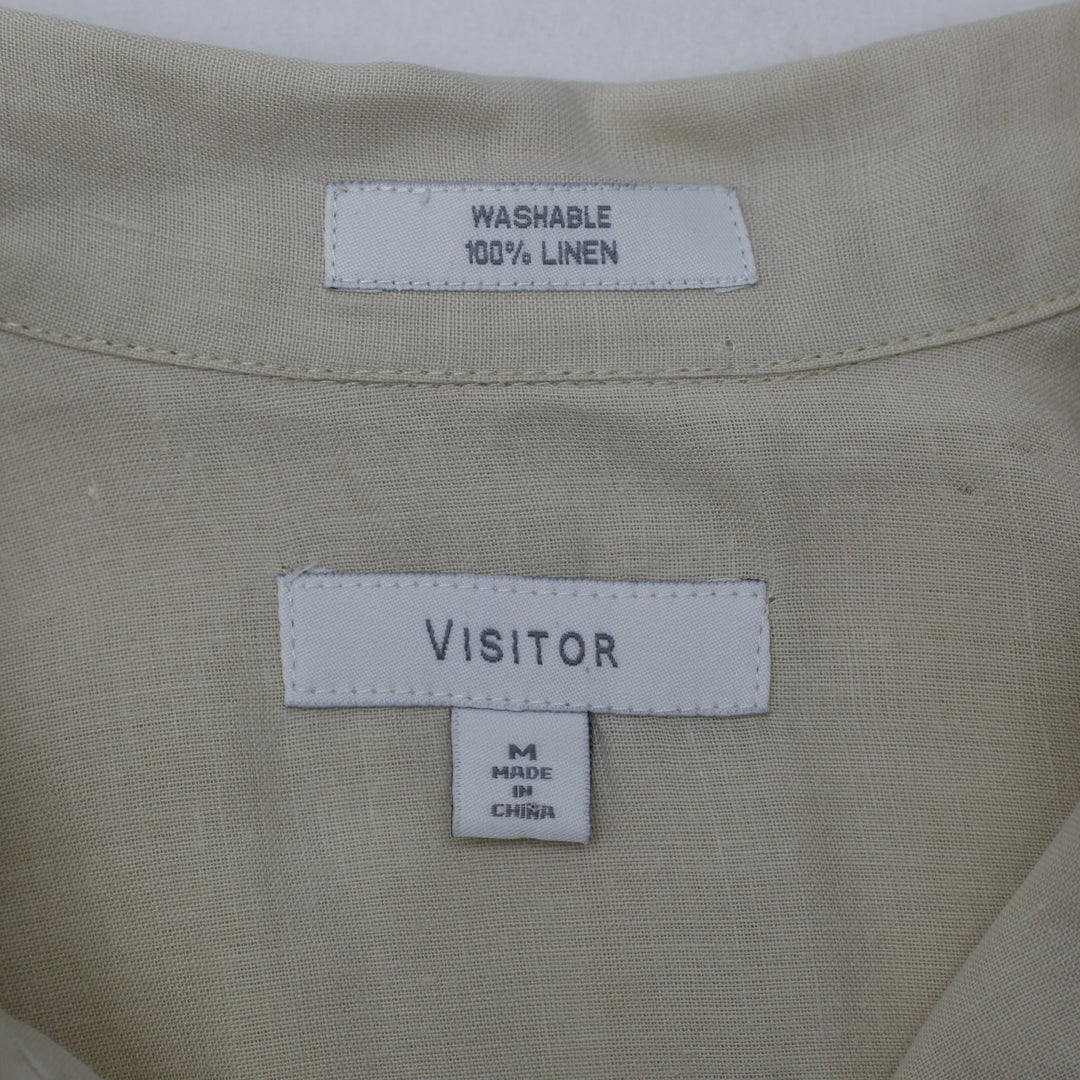Mens Visitor Washable 100%  Linen Short Sleeve Shirt | Migration_Shirts - Back View | Fashion Rerun