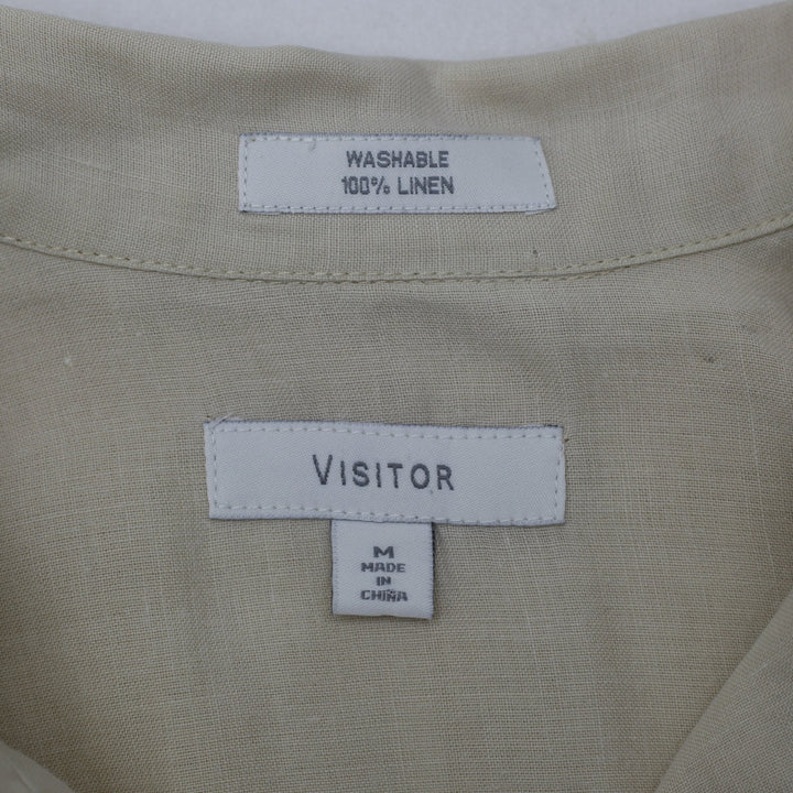 Mens Visitor Washable 100%  Linen Short Sleeve Shirt | Migration_Shirts - Back View | Fashion Rerun