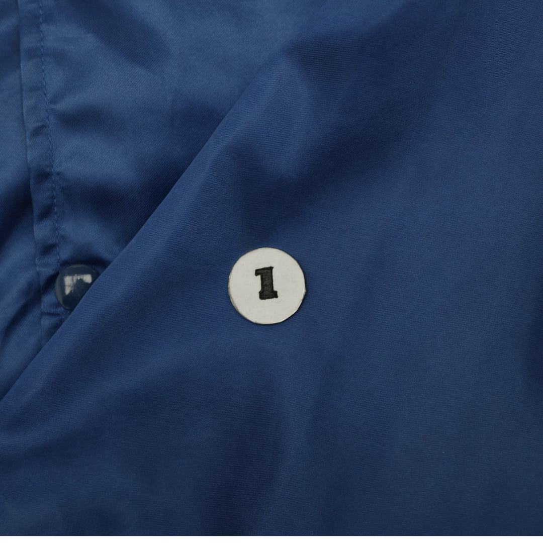 Vintage 90s Chalk Line Chicago Cubs Blue Bomber Jacket MLB Size M | Migration_Jackets - Detail View | Fashion Rerun