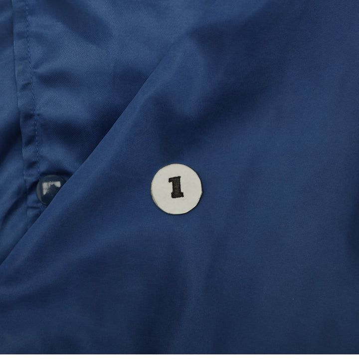 Vintage 90s Chalk Line Chicago Cubs Blue Bomber Jacket MLB Size M | Migration_Jackets - Detail View | Fashion Rerun