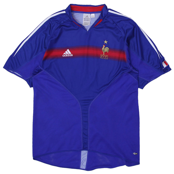 Mens France Home 2006/2008 Adidas Football Shirt Soccer Jersey