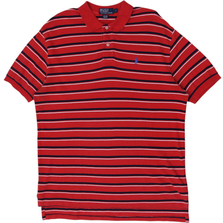 Mens Polo Ralph Lauren Striped Polo T-Shirt Size Large