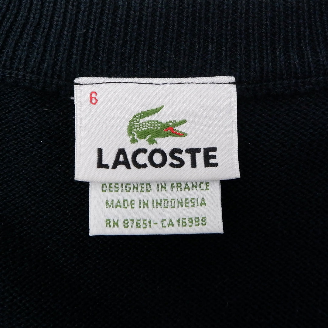 Mens Lacoste Argyle Pattern V-Neck Knitted Sweater