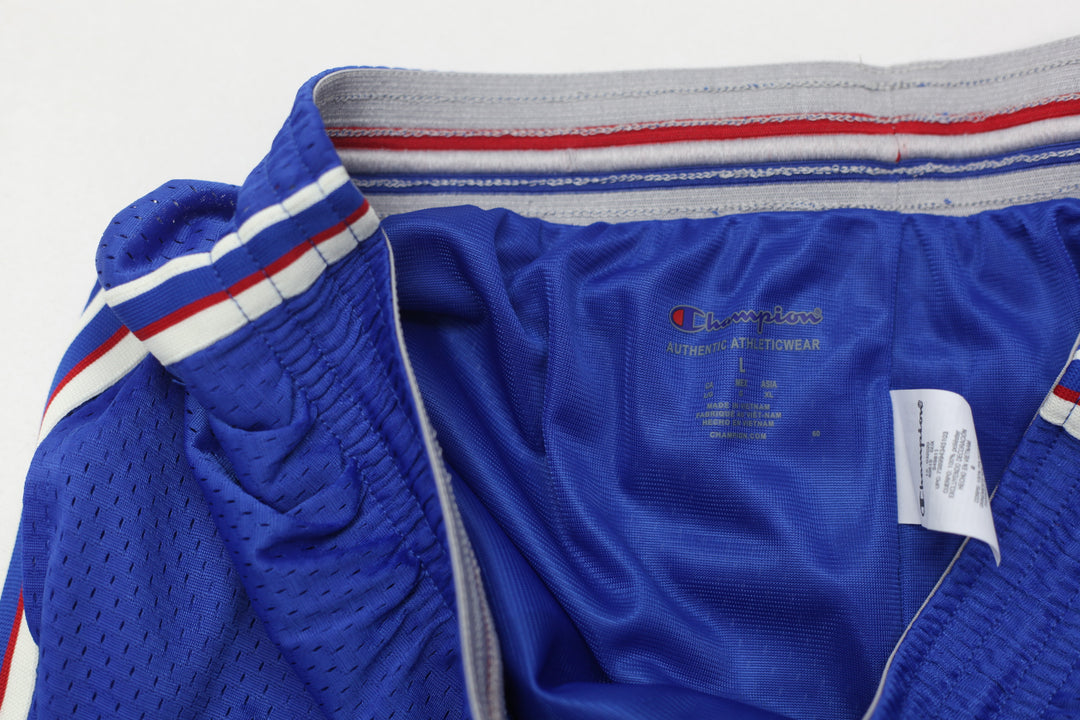 Mens Champion Logo Mesh Sports Shorts