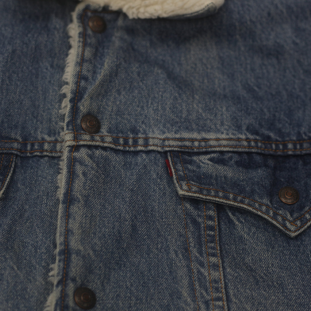Vintage Levi's #75542-0412 Sherpa-Lined Denim Trucker Jacket XL - Fashion Rerun Vintage Migration_Jacket