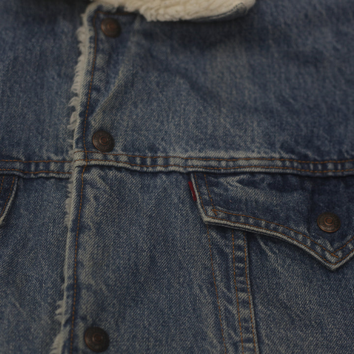 Vintage Levi's #75542-0412 Sherpa-Lined Denim Trucker Jacket XL - Fashion Rerun Vintage Migration_Jacket