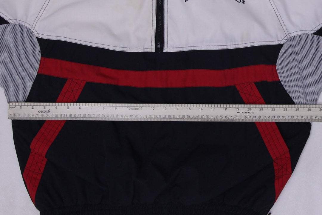 Vintage Mens Starter Chicago Bulls Jacket Black Red White Size L