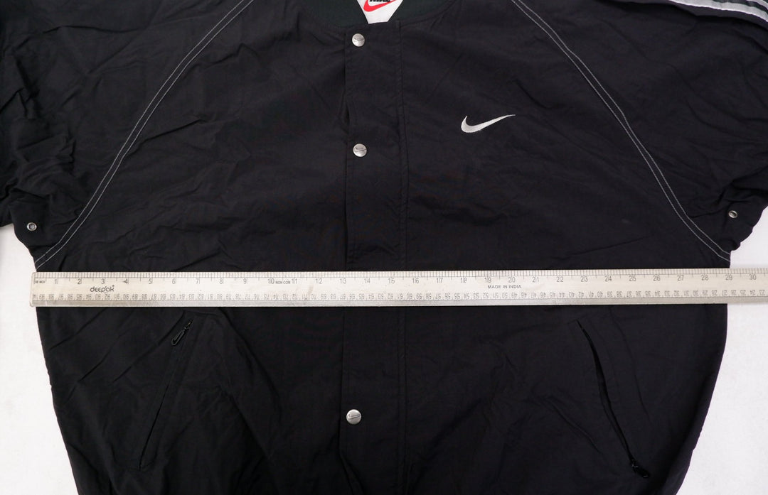 Vintage Mens Nike Track Jacket Black Full Zip Swoosh Sporty | Migration_Jackets UAENAT20 - Alternate View | Fashion Rerun