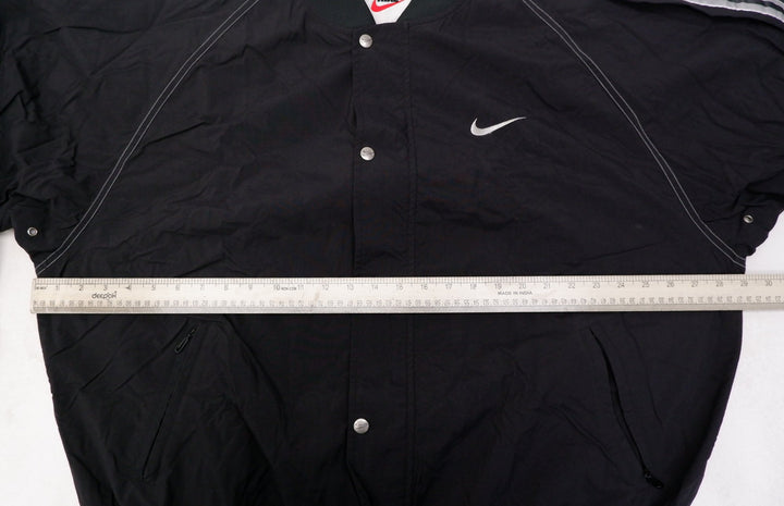 Vintage Mens Nike Track Jacket Black Full Zip Swoosh Sporty | Migration_Jackets UAENAT20 - Alternate View | Fashion Rerun
