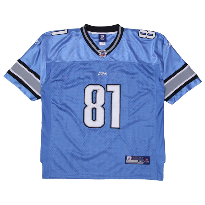 Mens Reebok On Field Calvin Johnson #81 Detroit Lions Jersey